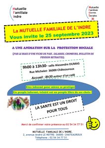 Mutuelle Familiale de l'Indre - Animation sur la protection sociale