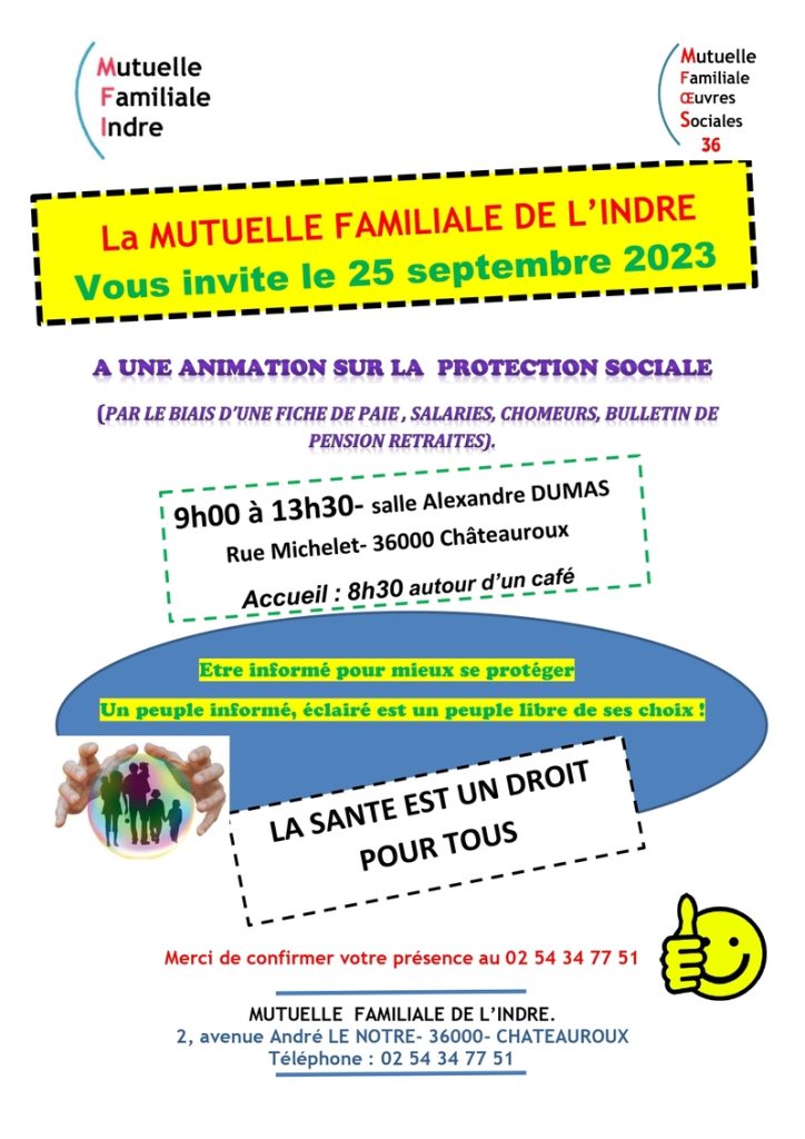 Mutuelle Familiale de l'Indre - Animation sur la protection sociale