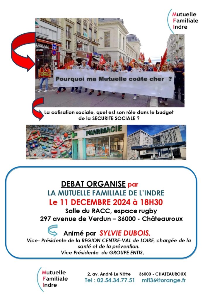 Mutuelle Familiale de l'Indre - Débat "Pourquoi ma mutuelle coûte cher ?"